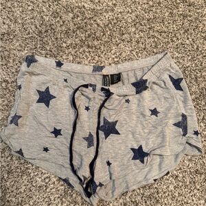 Cynthia Rowley Gray and Navy Star Pajama Shorts